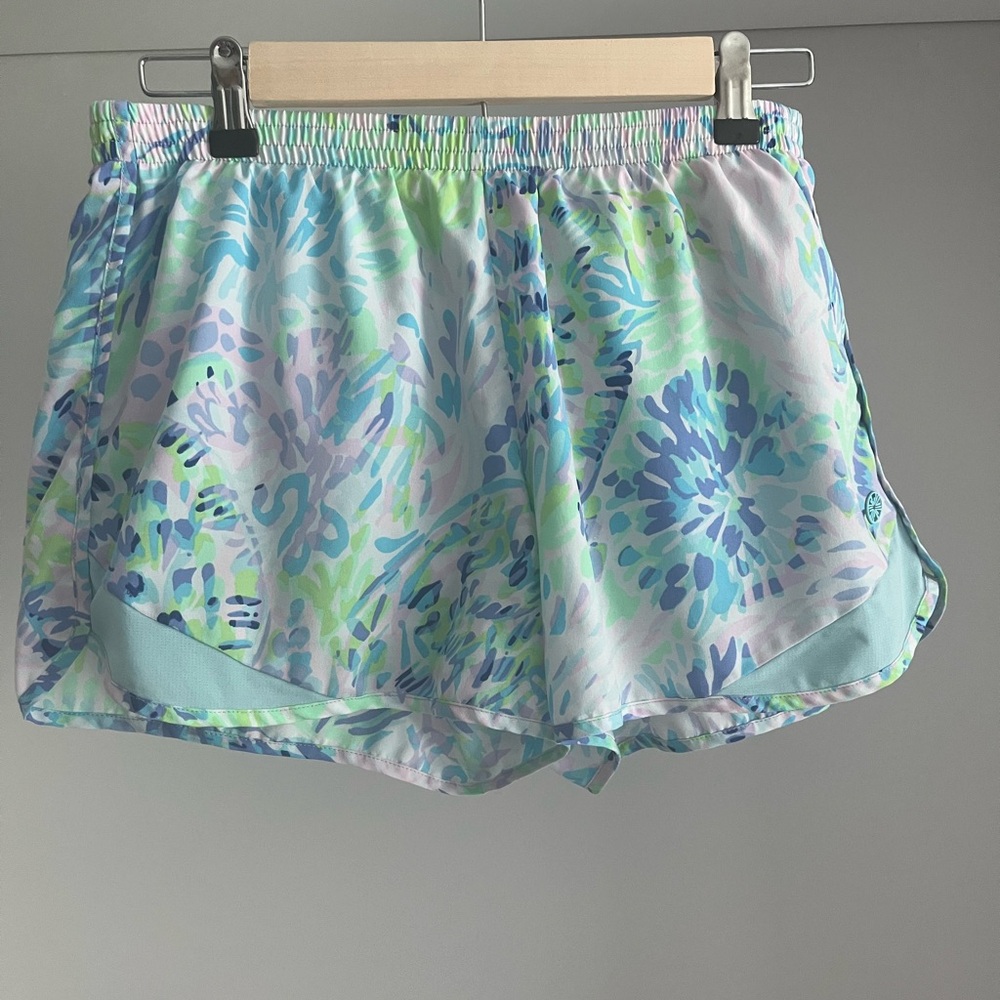 Lilly Pulitzer Blue and Green Athletic Shorts